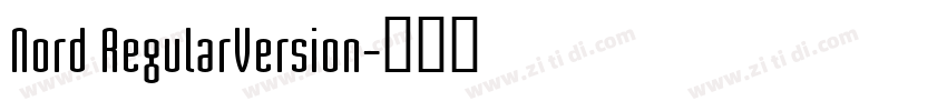 Nord RegularVersion字体转换